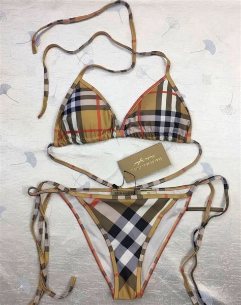 burberry women 2 piece swimsuit|Burberry dupe bikini.